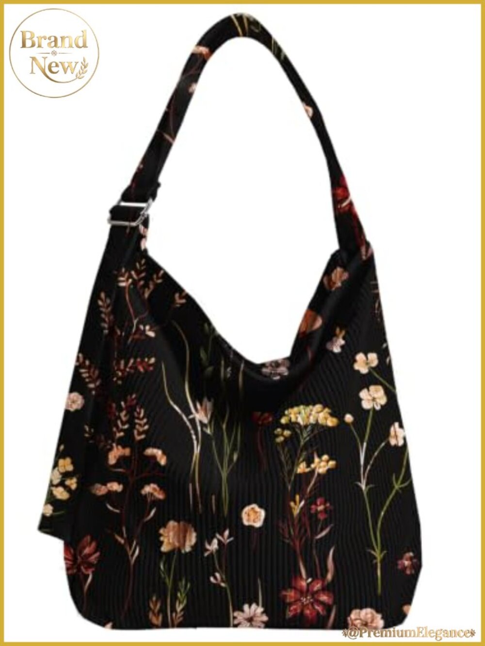 Corduroy Hobo Bag for Women Large Zipper Tote Handbag